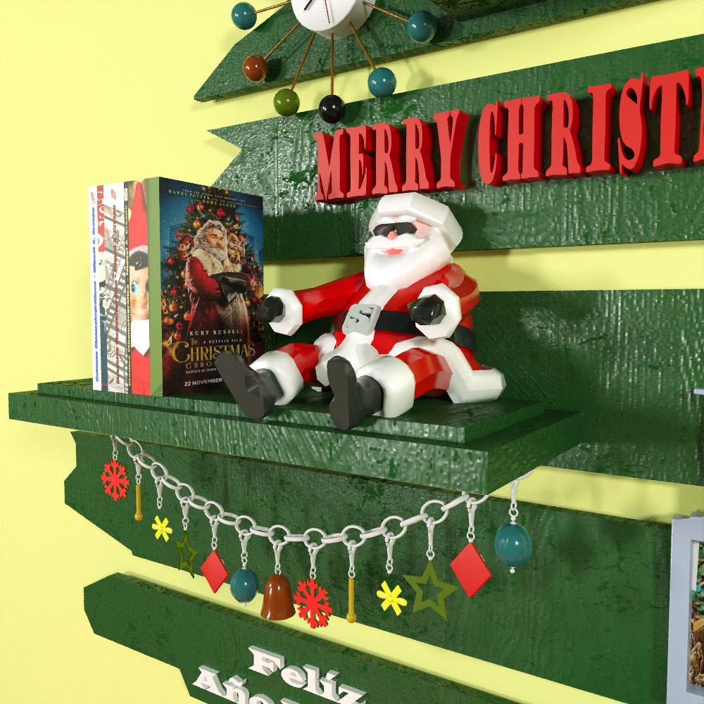 Christmas Tree Bookshelves by EA09studio 3DOcean